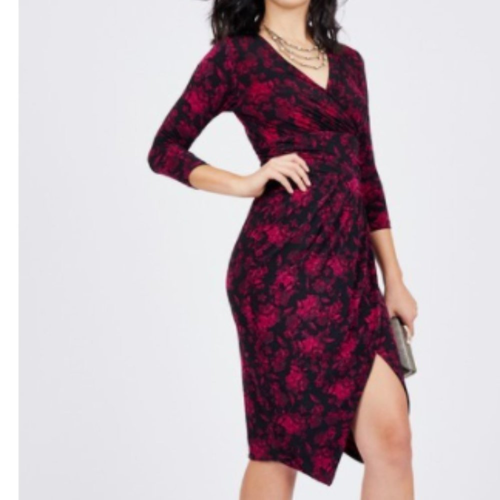 Rachel Rachel Roy Printed Floral Wrap Dress XL